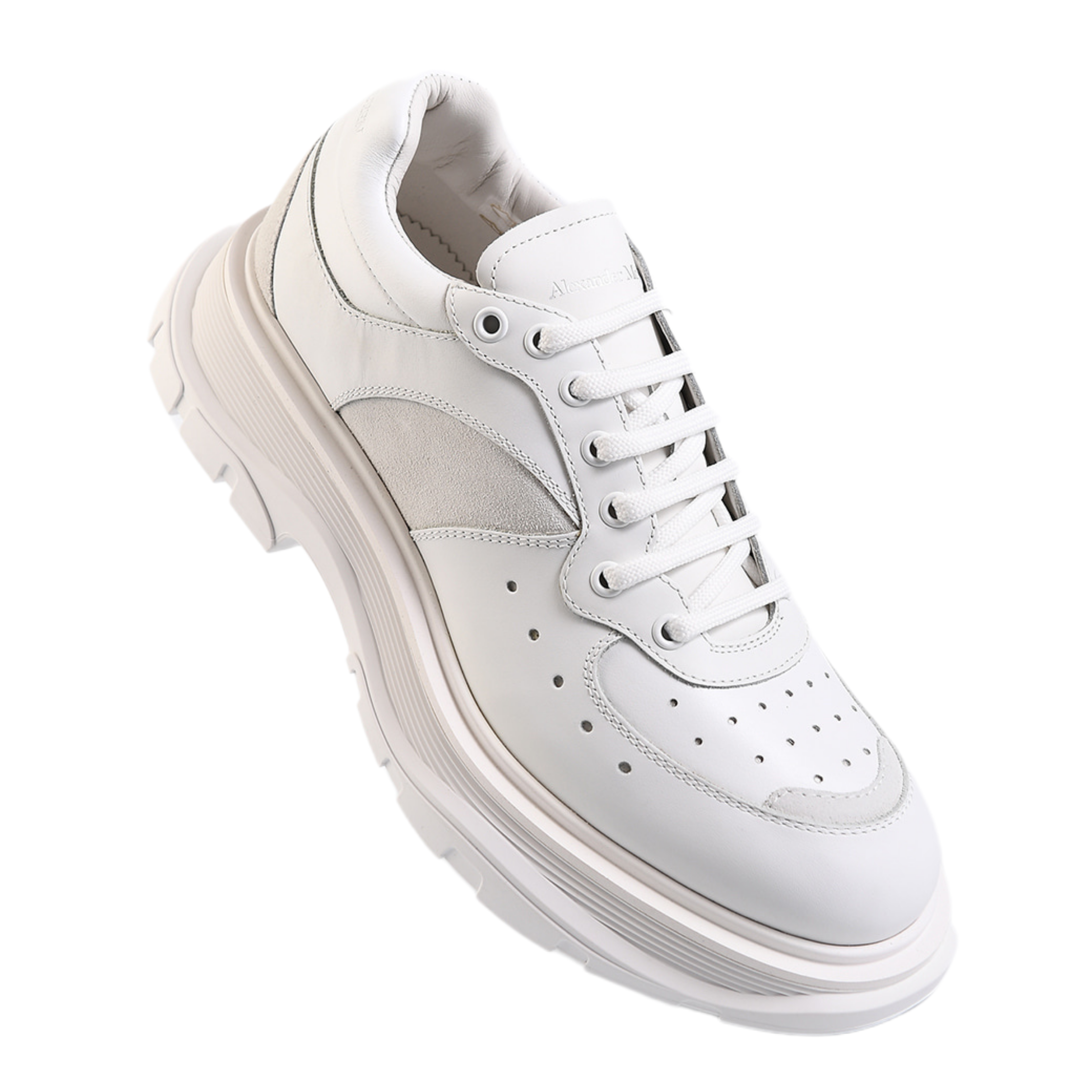 Alexander McQueen Larry Deri Erkek Günlük Ayakkabı 627222 WHRH5 9071