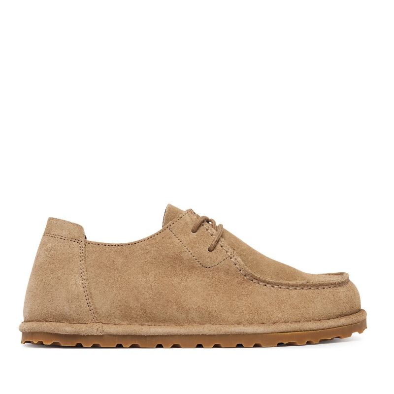 Birkenstock Utti Lace NL Dar Kalıp Erkek Süet Deri Ayakkabı 1034413