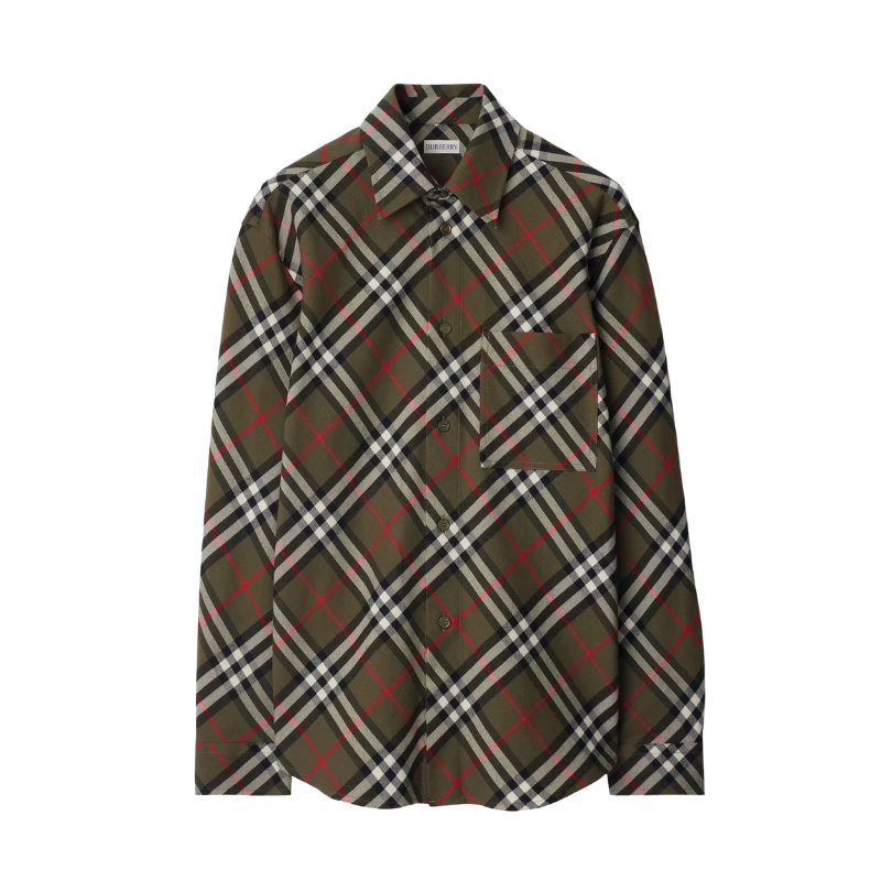 Burberry Erkek Haki Gömlek 
