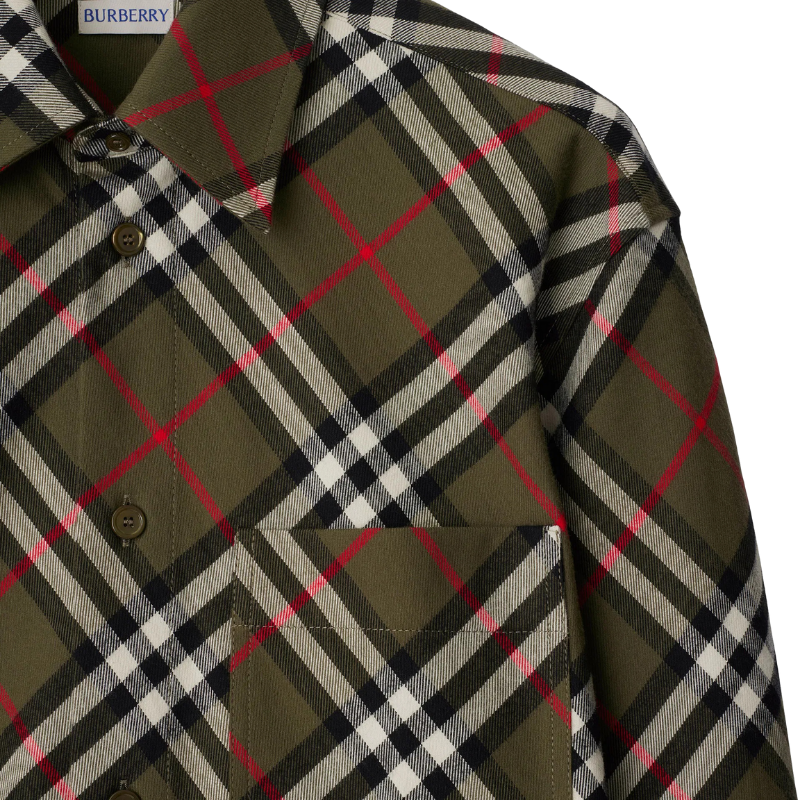 Burberry Erkek Haki Gömlek 