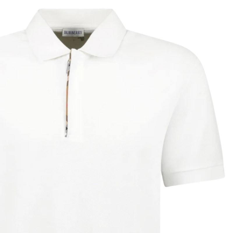 Burberry Erkek Polo Beyaz Tshırt 8104302