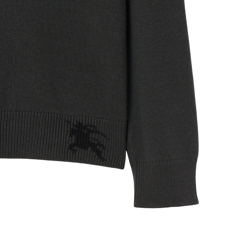 Burberry Erkek Siyah Triko Kazak