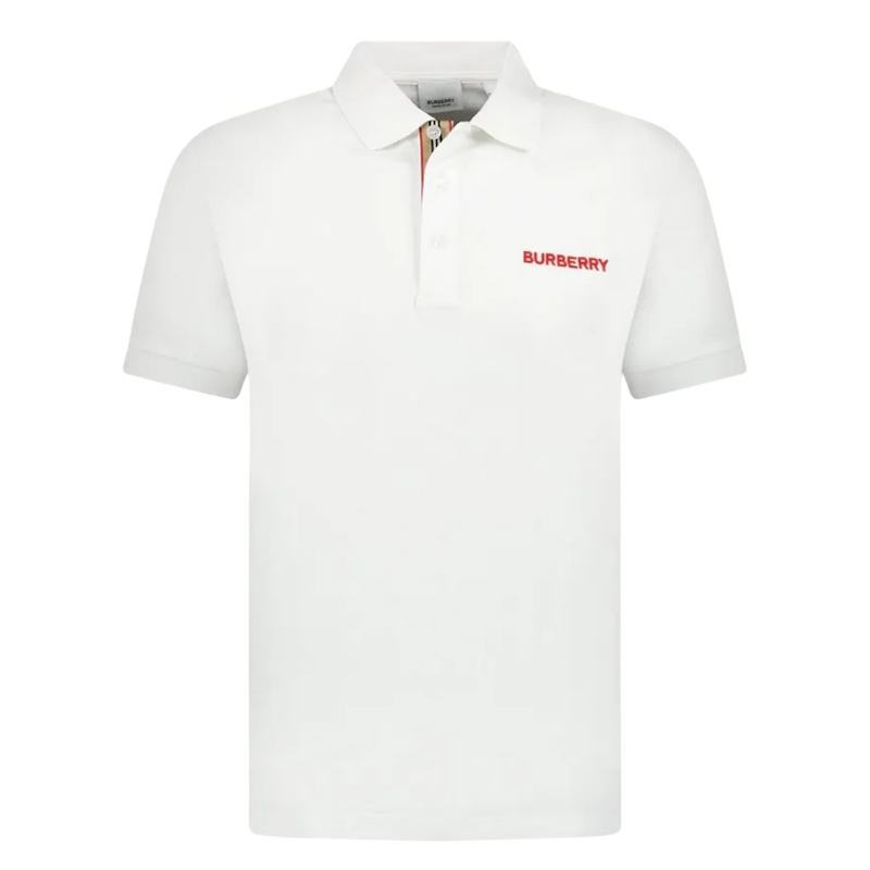 Burberry Hartford Beyaz Erkek Polo Tshırt 8084440