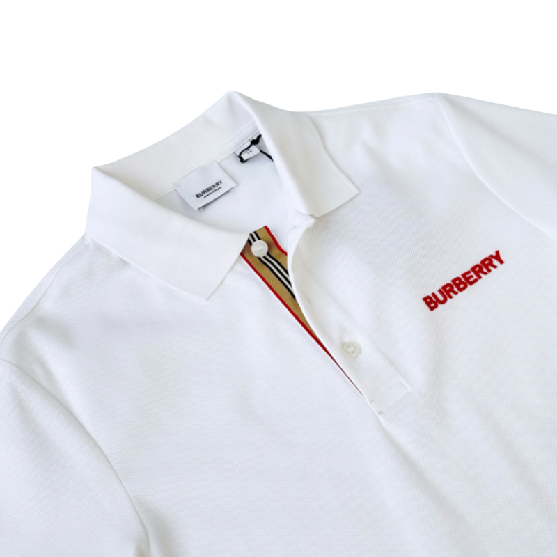 Burberry Hartford Beyaz Erkek Polo Tshırt 8084440