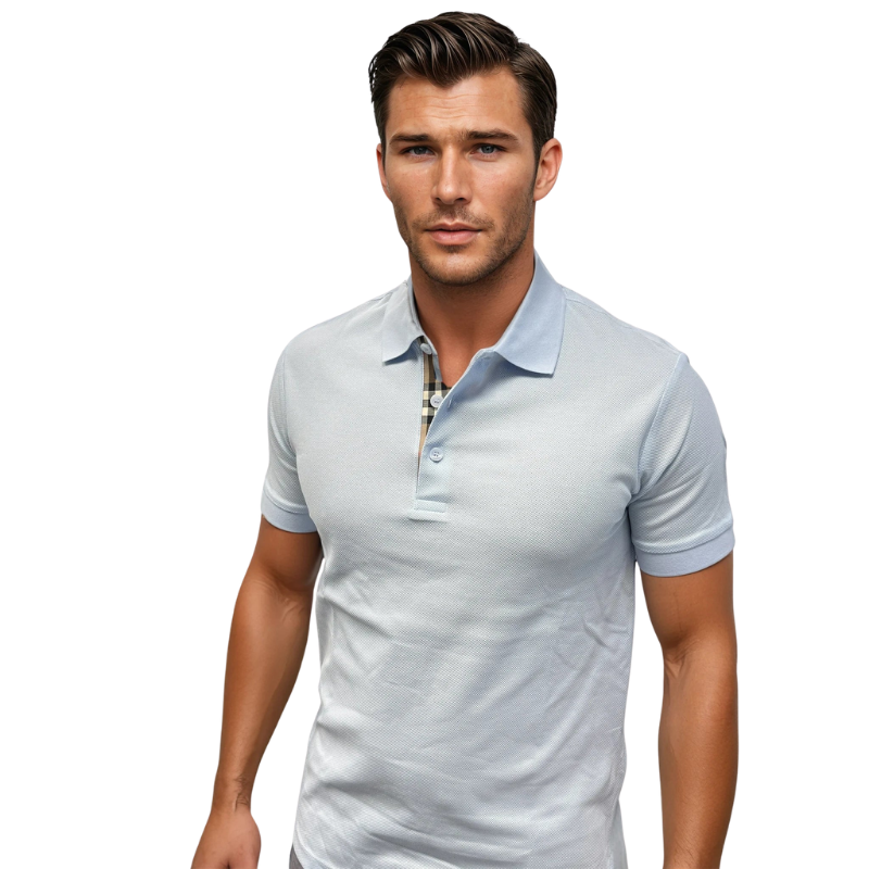 Burberry Hartford Ekose Detaylı Erkek Polo Tshırt 8112397
