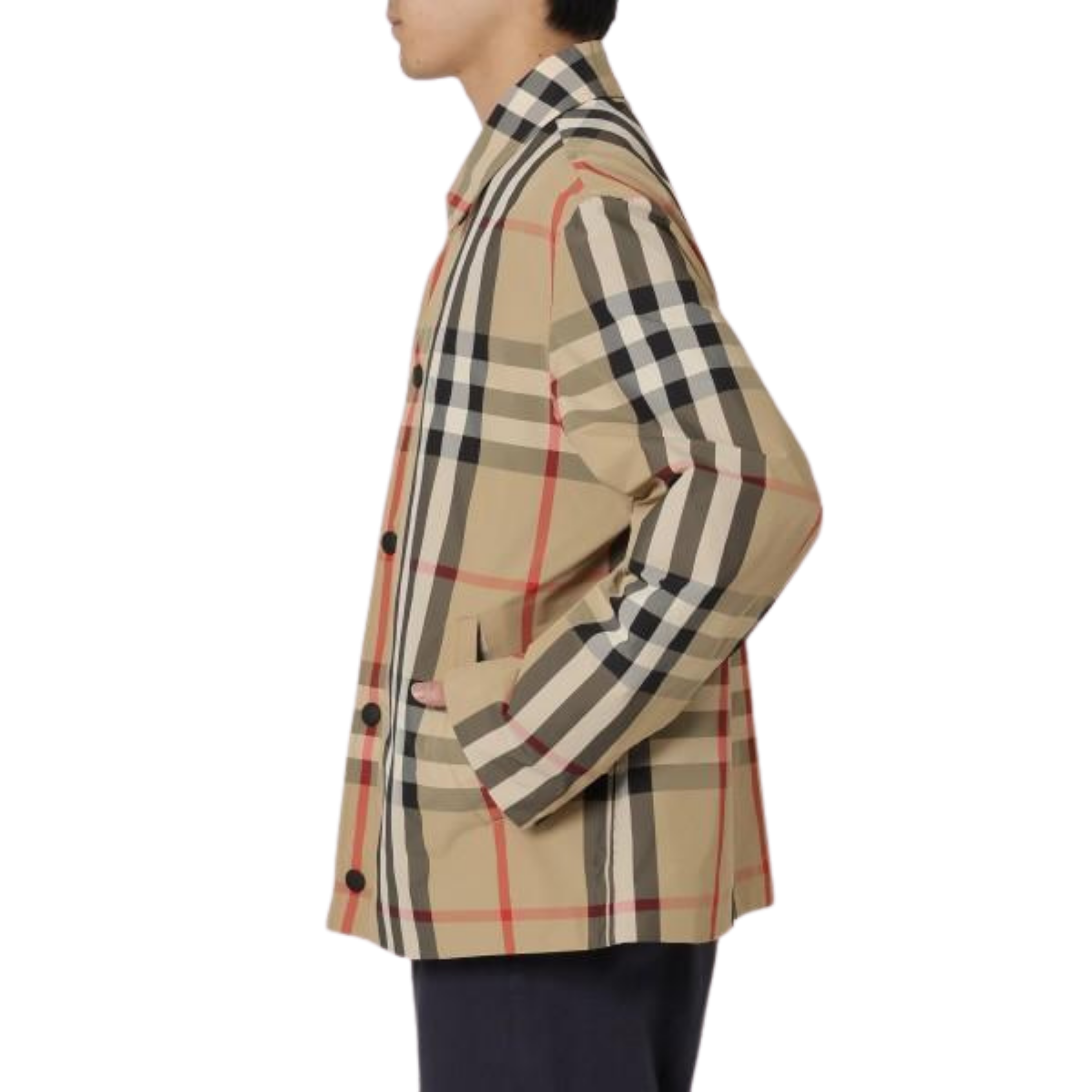 Burberry Kareli Erkek Gömlek Ceket 8070347