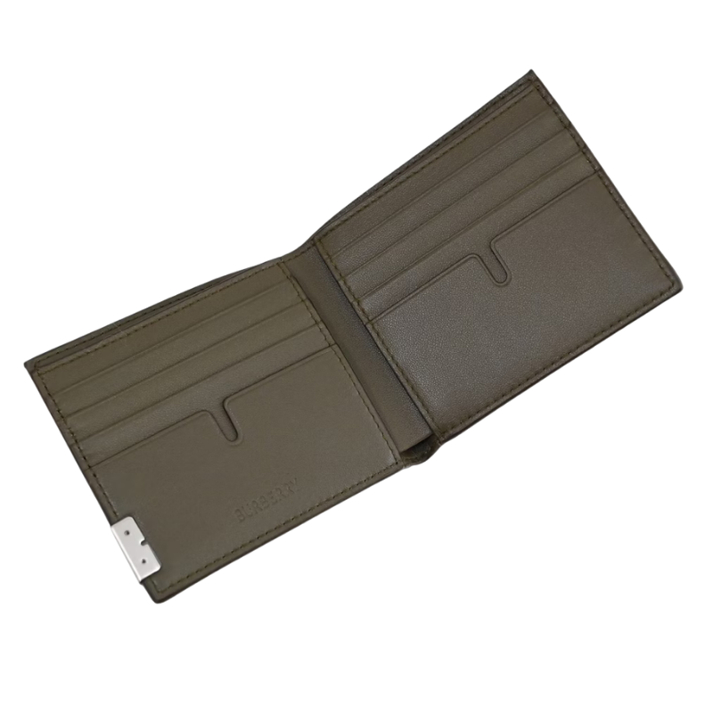 Burberry Metal Logolu Deri 8 Kartlık Kısa Cüzdan 8080664
