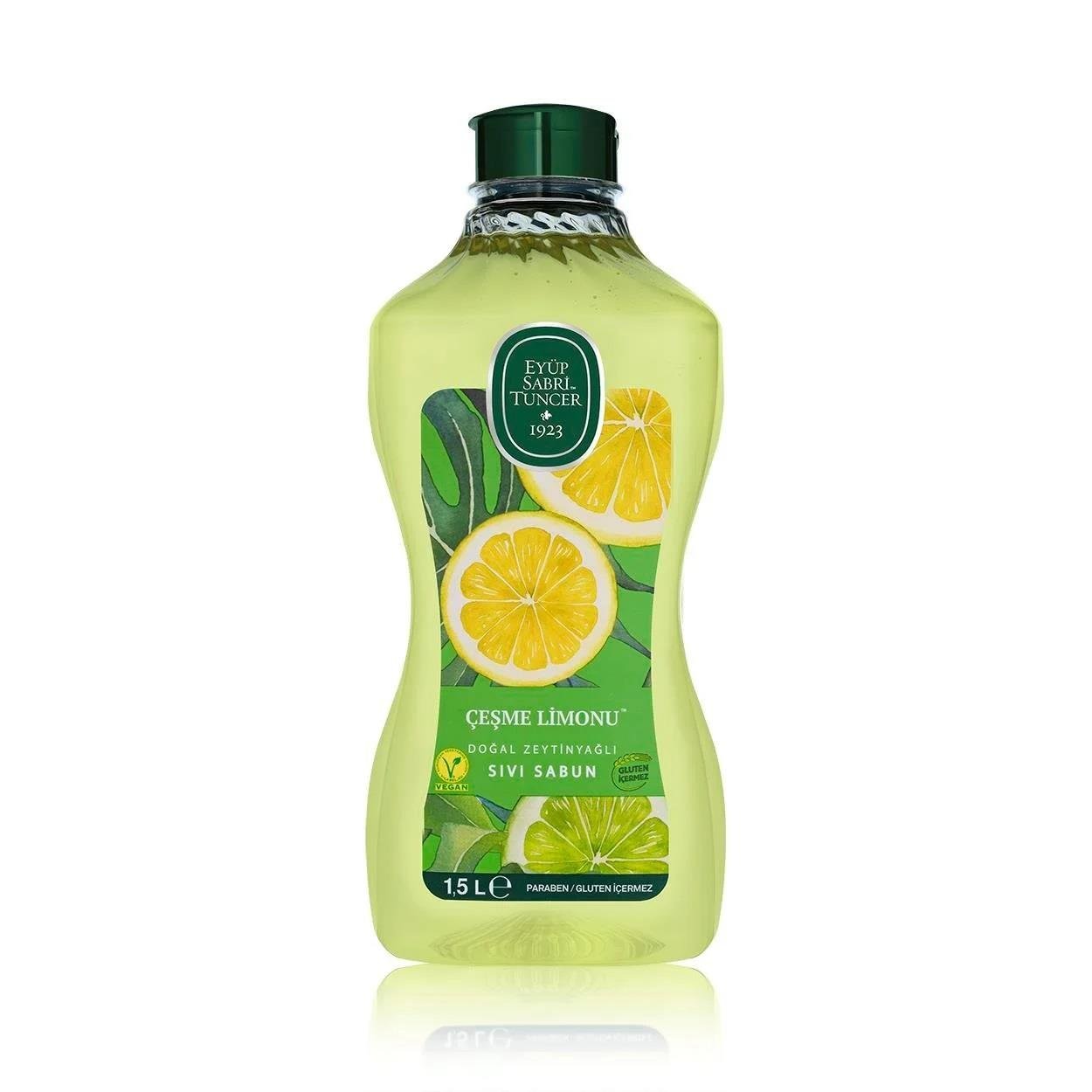 Çeşme Limonu Doğal Zeytinyağlı Sıvı Sabun 1.5 lt 53051150018893