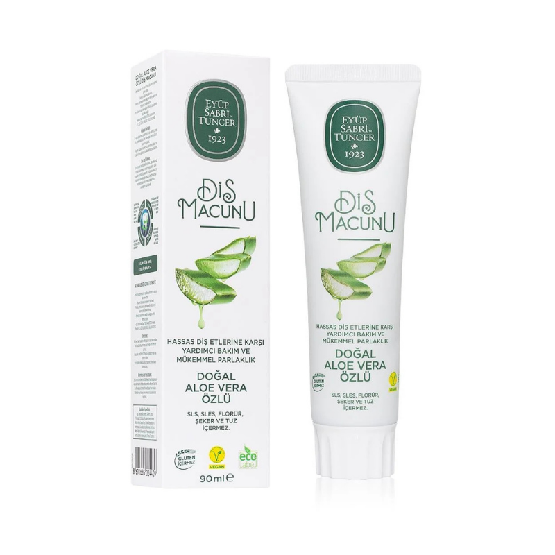Doğal Aloe Vera Özlü Diş Macunu 90 ml