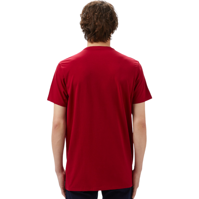 Erkek Slim Fit Bisiklet Yaka Bordo T-Shirt TH0998.476