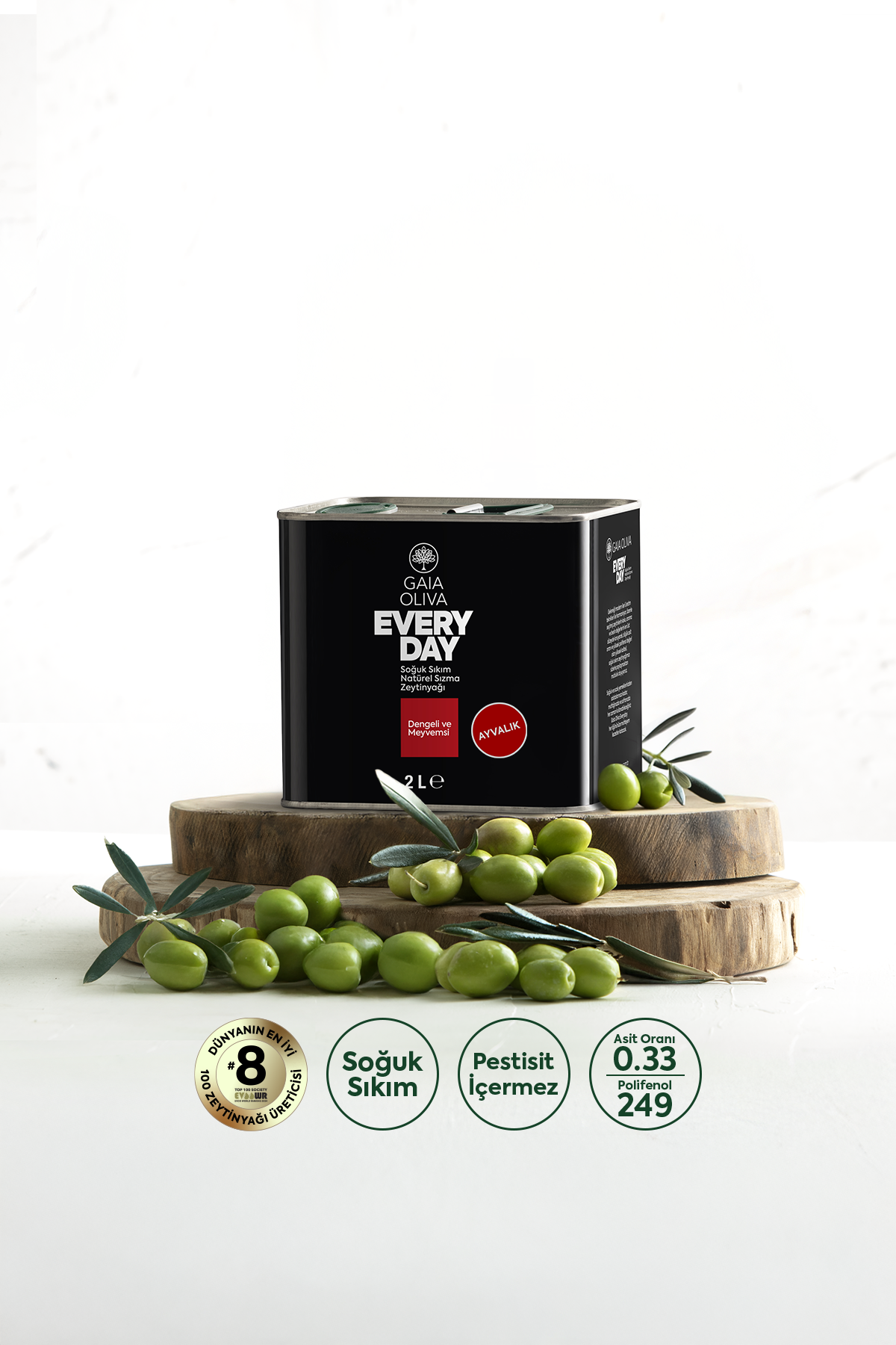 Everyday Ayvalık 2 lt Natürel Sızma Zeytinyağı