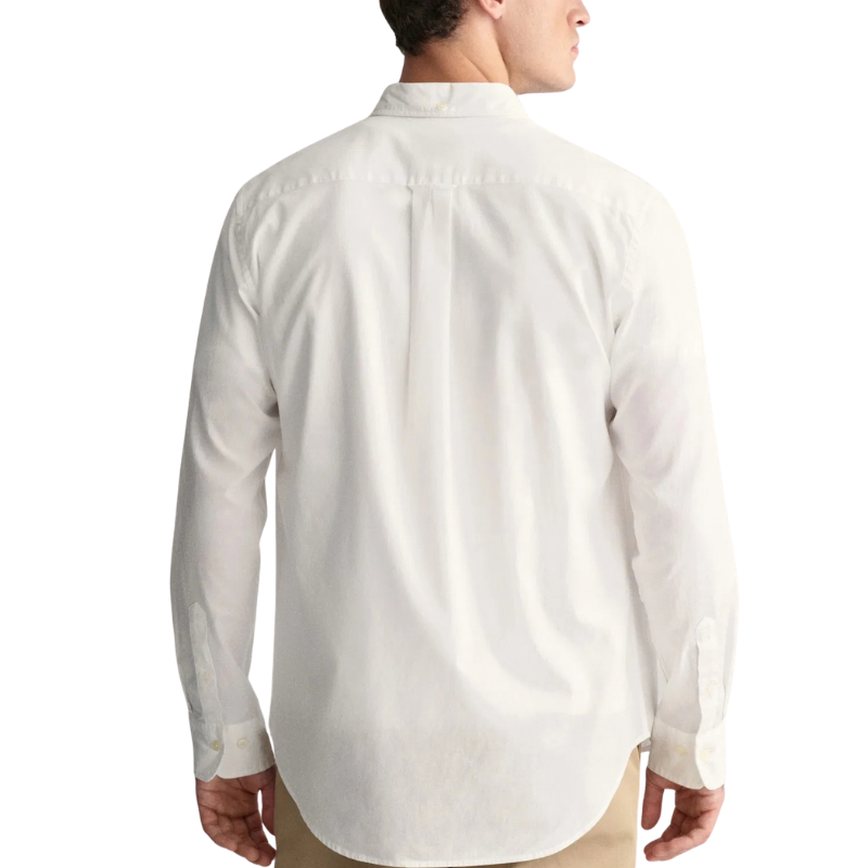 Gant Erkek Beyaz Regular Fit Düğmeli Yaka Gömlek
