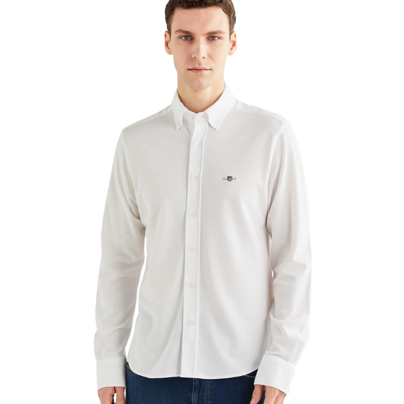Gant Erkek Beyaz Regular Fit Gömlek