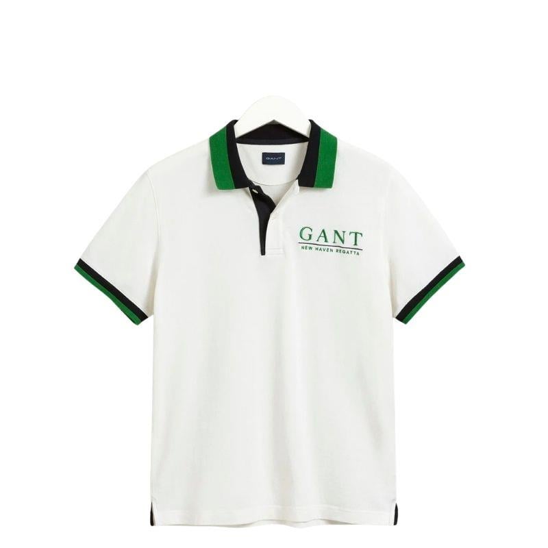 Gant Erkek Beyaz Regular Fit Logolu Polo Tshırt 2022118.113