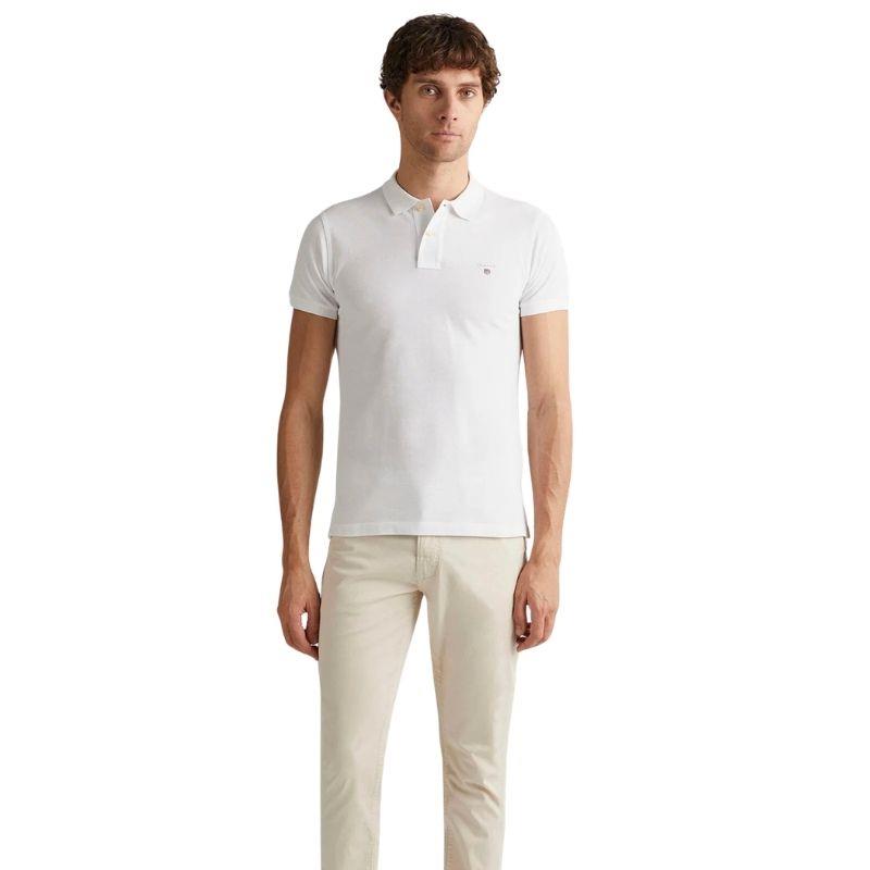 Gant Erkek Beyaz Slim Fit Polo Tshırt 2202.110