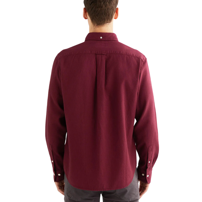 Gant Erkek Bordo Regular Fit Düğmeli Yaka Gömlek