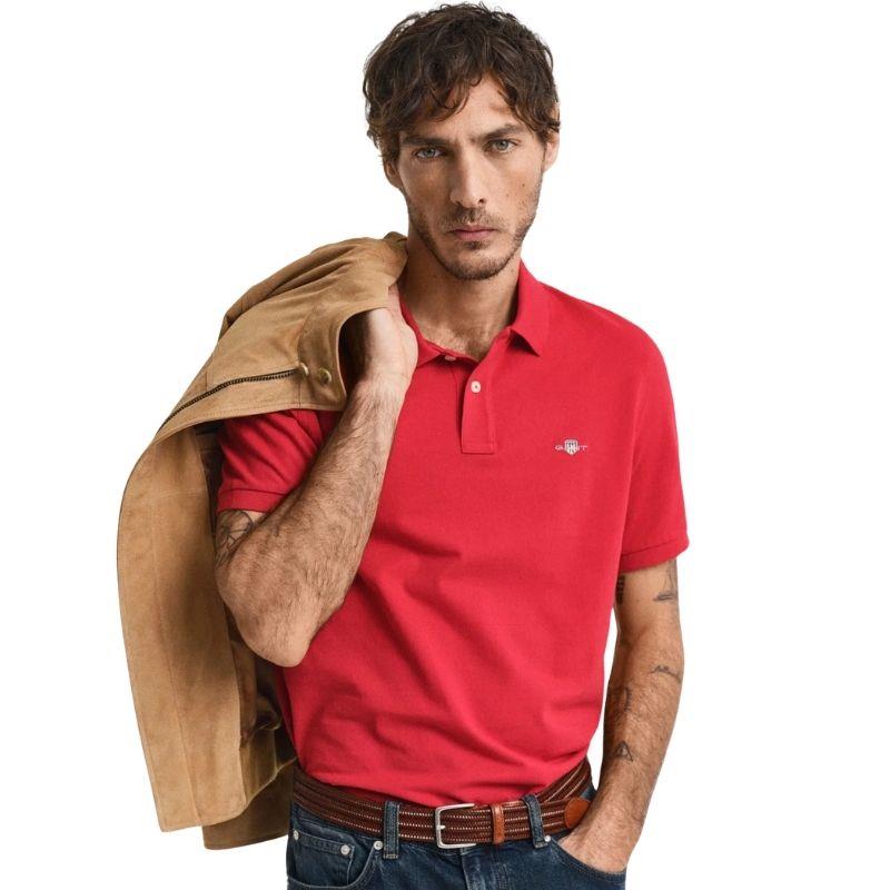 Gant Erkek Kırmızı Regular Fit Polo Tshırt 2210.630