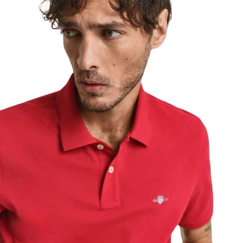 Gant Erkek Kırmızı Regular Fit Polo Tshırt 2210.630