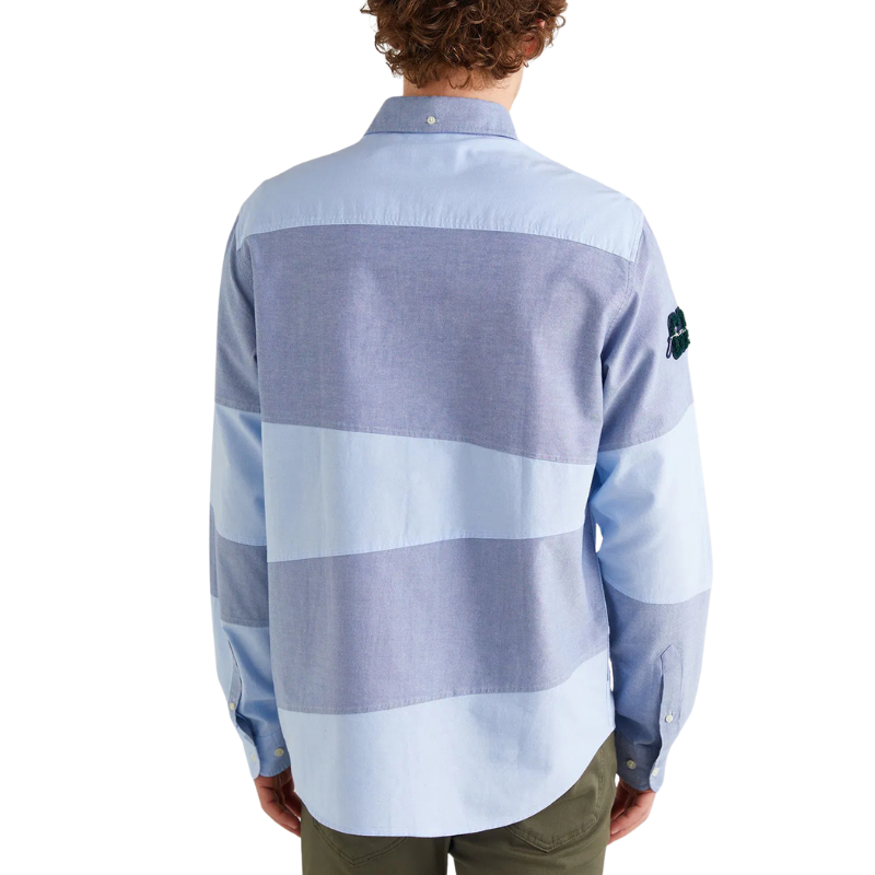 Gant Erkek Lacivert Oversize Fit Renk Bloklu Gömlek