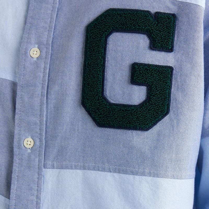 Gant Erkek Lacivert Oversize Fit Renk Bloklu Gömlek