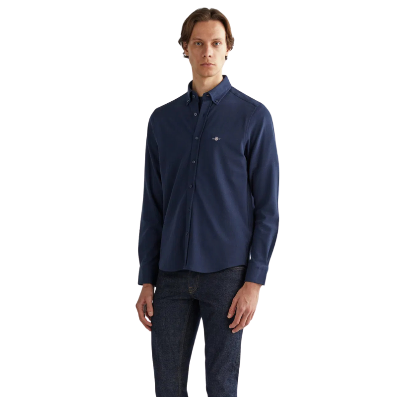 Gant Erkek Lacivert Regular Fit Gömlek