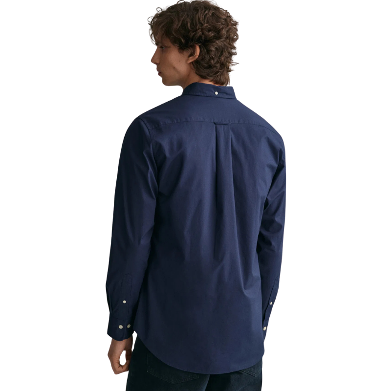 Gant Erkek Lacivert Regular Fit Logolu Gömlek 3000100.410