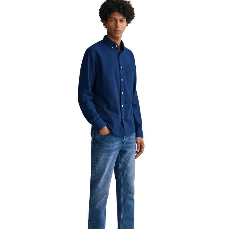 Gant Erkek Lacivert Regular Fit Oxford Gömlek 3230095.969