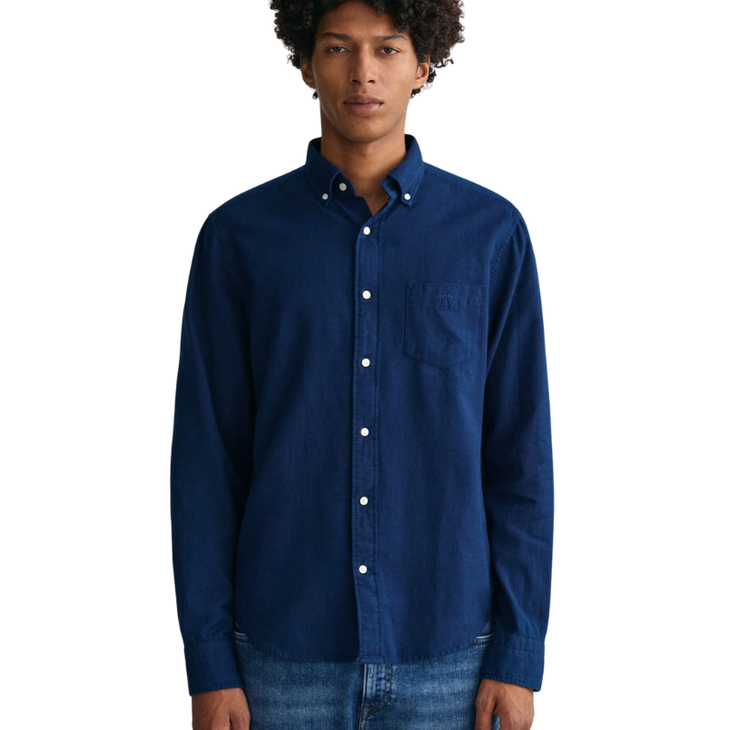 Gant Erkek Lacivert Regular Fit Oxford Gömlek 3230095.969