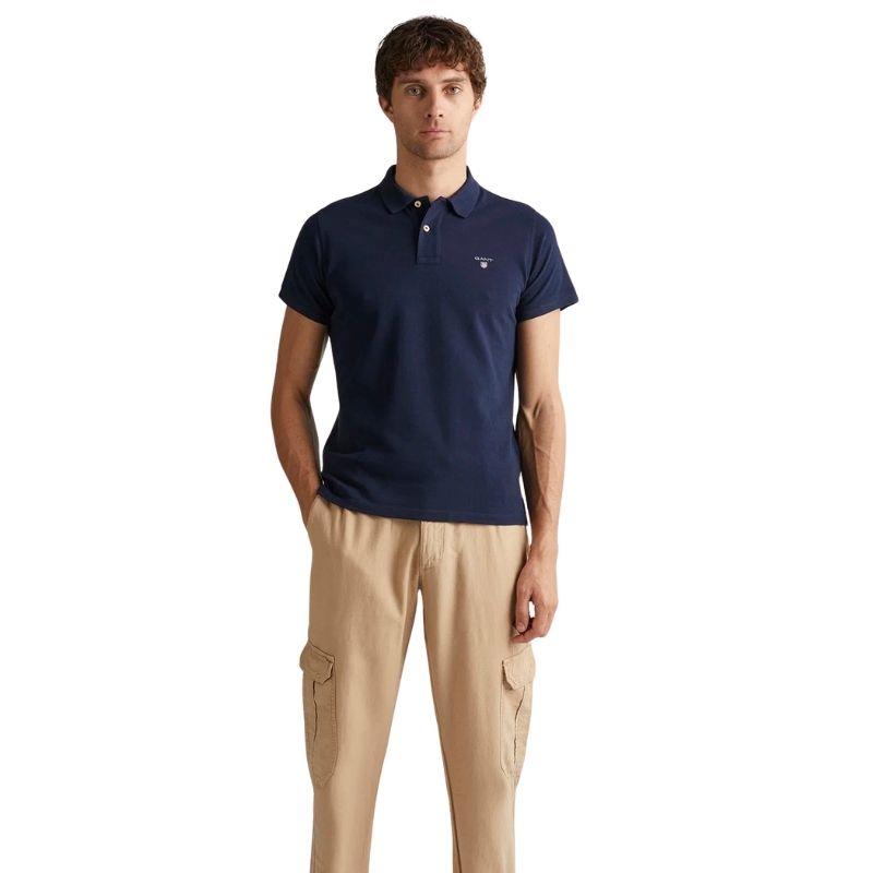 Gant Erkek Lacivert Regular Fit Polo Tshırt 2201.433