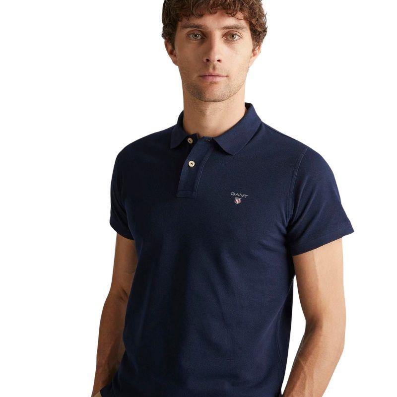 Gant Erkek Lacivert Regular Fit Polo Tshırt 2201.433