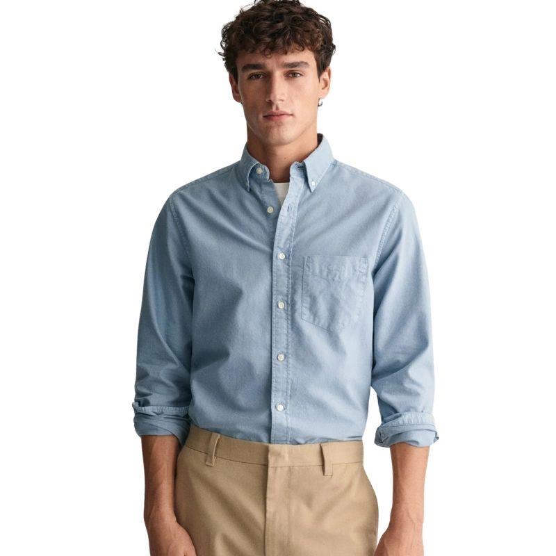 Gant Erkek Mavi Regular Fit Düğmeli Yaka Oxford Gömlek 3240084.474