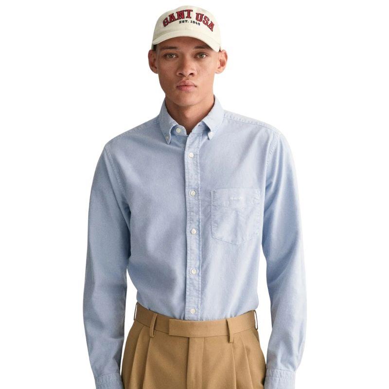 Gant Erkek Mavi Regular Fit Düğmeli Yaka Gömlek 3230194.412