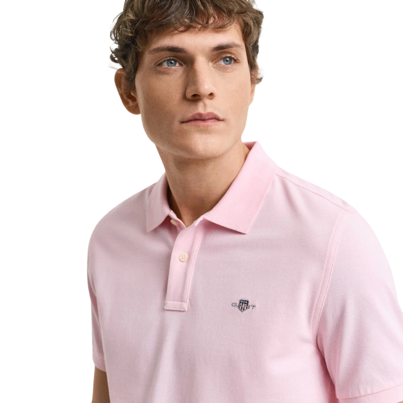 Gant Erkek Pembe Regular Fit Polo Tshırt 2210.637
