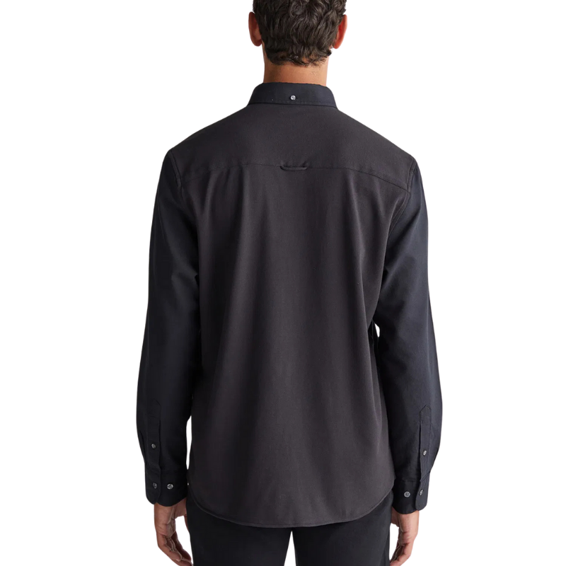Gant Erkek Siyah Regular Fit Düğmeli Yaka Gömlek