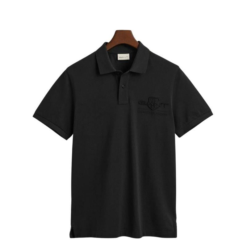 Gant Erkek Siyah Regular Fit Logolu Polo Tshırt 2062025.5