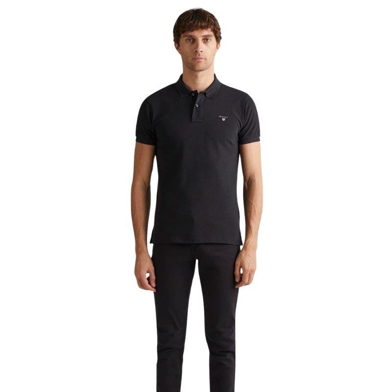 Gant Erkek Siyah Slim Fit Polo Tshırt 2202.5