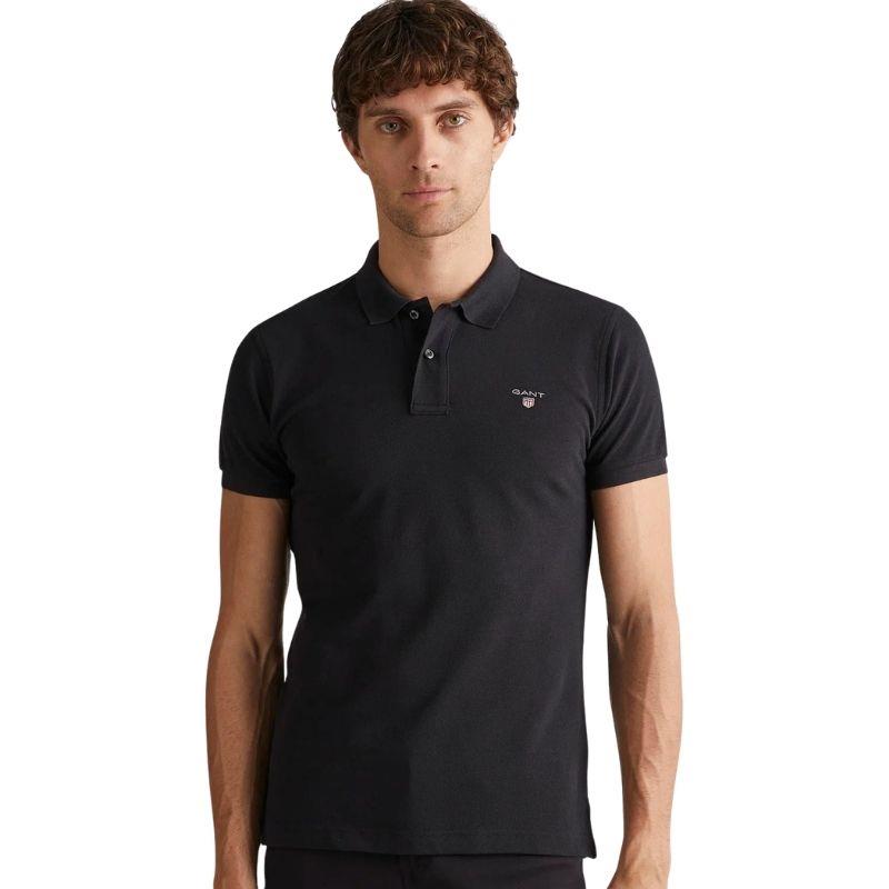Gant Erkek Siyah Slim Fit Polo Tshırt 2202.5