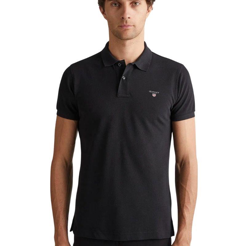 Gant Erkek Siyah Slim Fit Polo Tshırt 2202.5