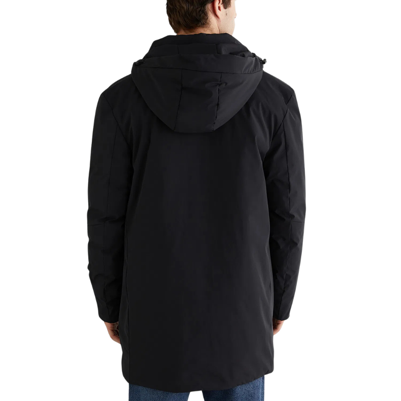 Gant Erkek Siyah Standart Fit Kapüşonlu Mont 7125396T.5