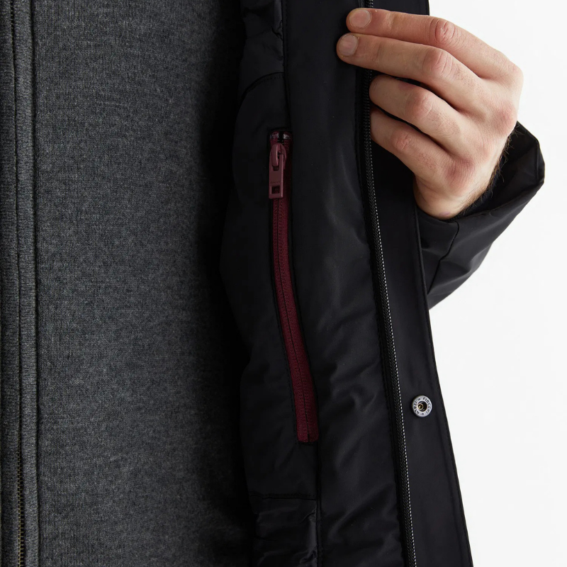 Gant Erkek Siyah Standart Fit Kapüşonlu Mont 7125396T.5