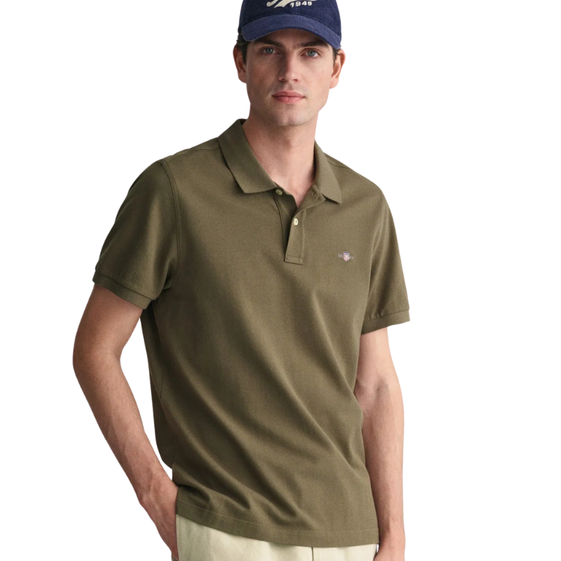 Gant Erkek Yeşil Regular Fit Polo Tshırt 2210.301