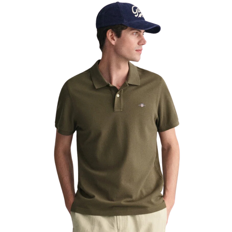 Gant Erkek Yeşil Regular Fit Polo Tshırt 2210.301