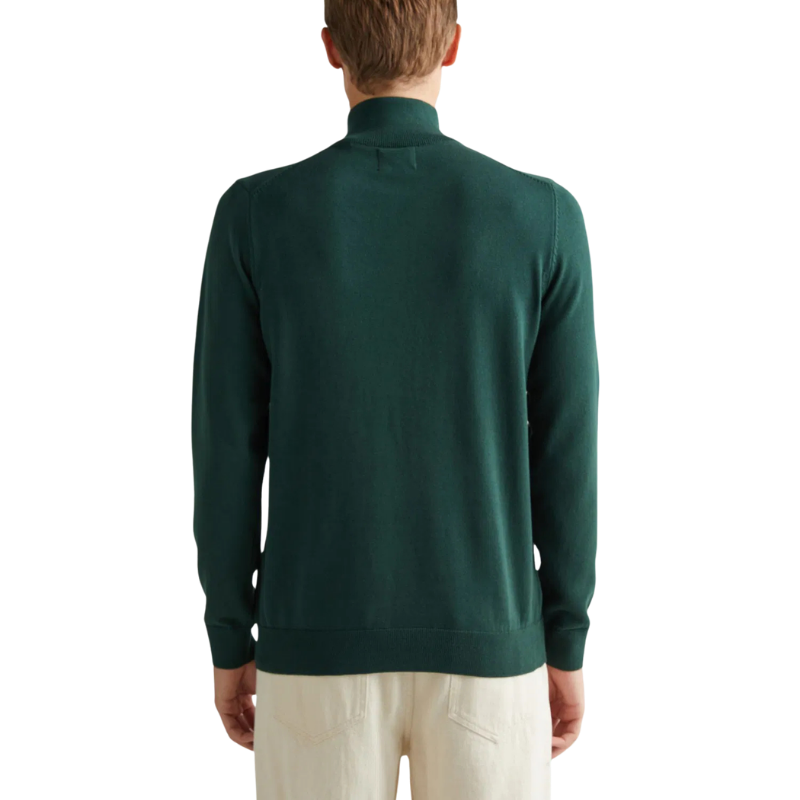 Gant Erkek Yeşil Regular Fit Yarım Fermuarlı Kazak 8030564.374