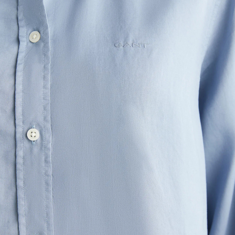 Gant Kadın Mavi Crop Fit Gömlek 