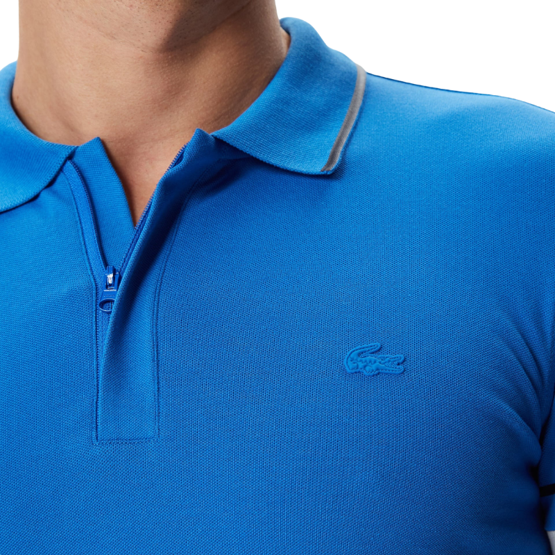 Lacoste Active Erkek Slim Fit Baskılı Mavi Polo Tshırt PH0305.05M