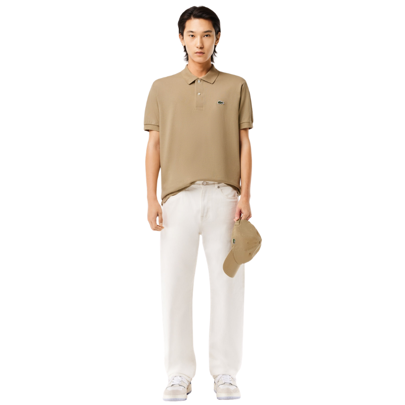 Lacoste Erkek Classic Fit Bej Polo Tshırt L1212.CB8