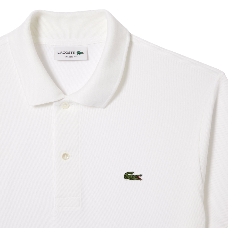 Lacoste  Erkek Classic Fit Beyaz Polo Tshırt L1212.001