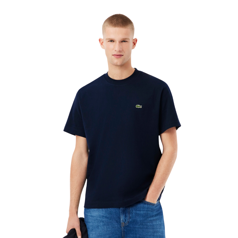 Lacoste Erkek Classic Fit Bisiklet Yaka Lacivert T-Shirt  TH7318.166