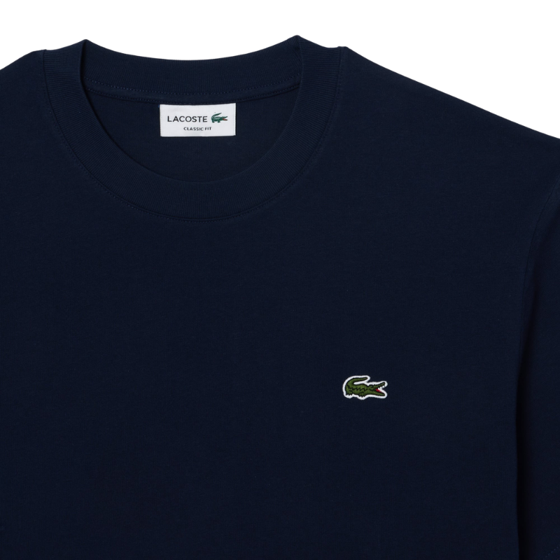 Lacoste Erkek Classic Fit Bisiklet Yaka Lacivert T-Shirt  TH7318.166
