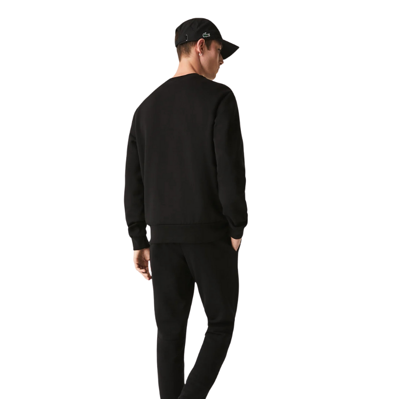 Lacoste Erkek Classic Fit Bisiklet Yaka Siyah Sweatshirt